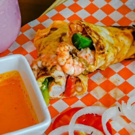 Burrito de camarón promo