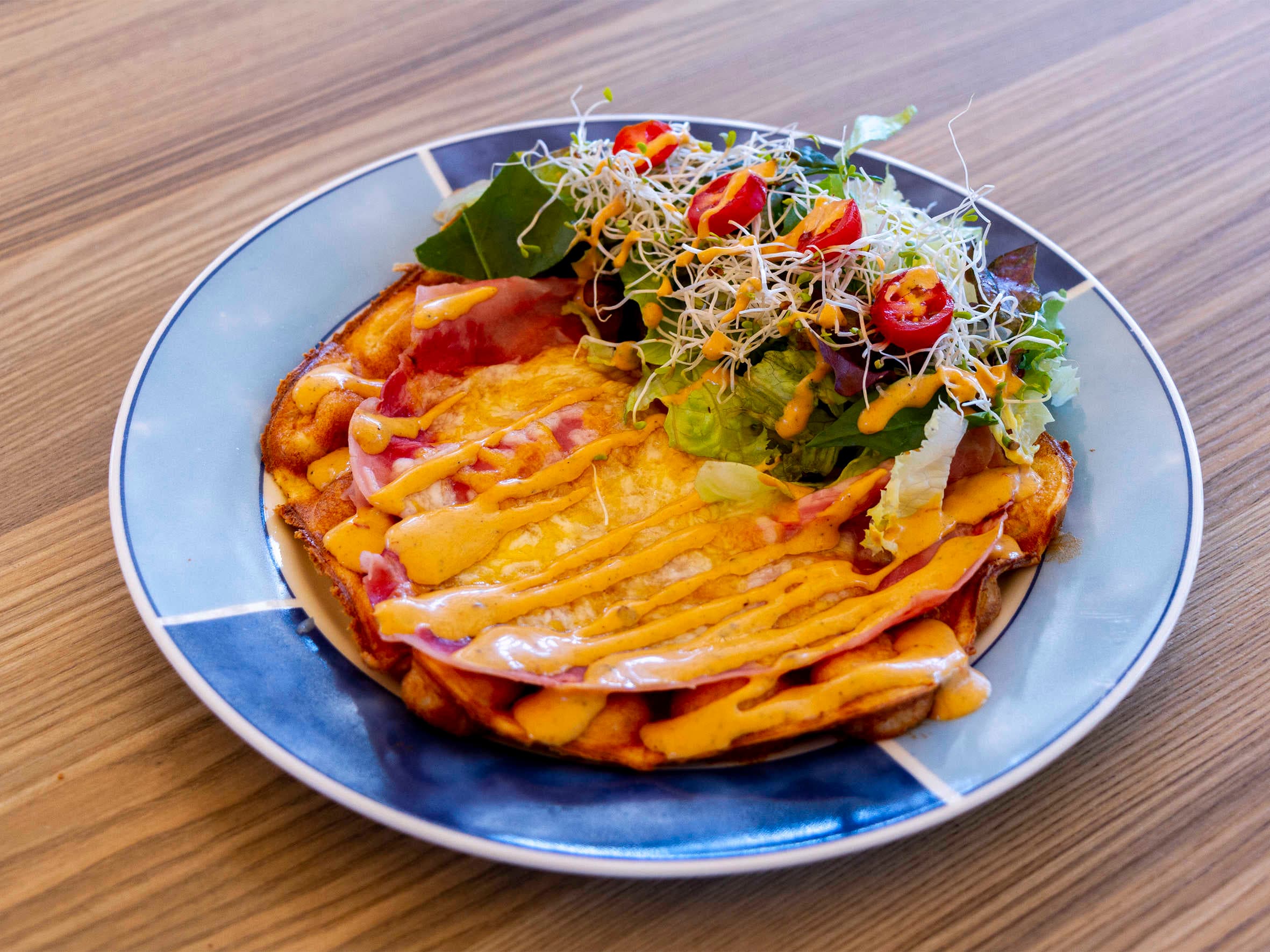 Waffle Jamón de Pierna,