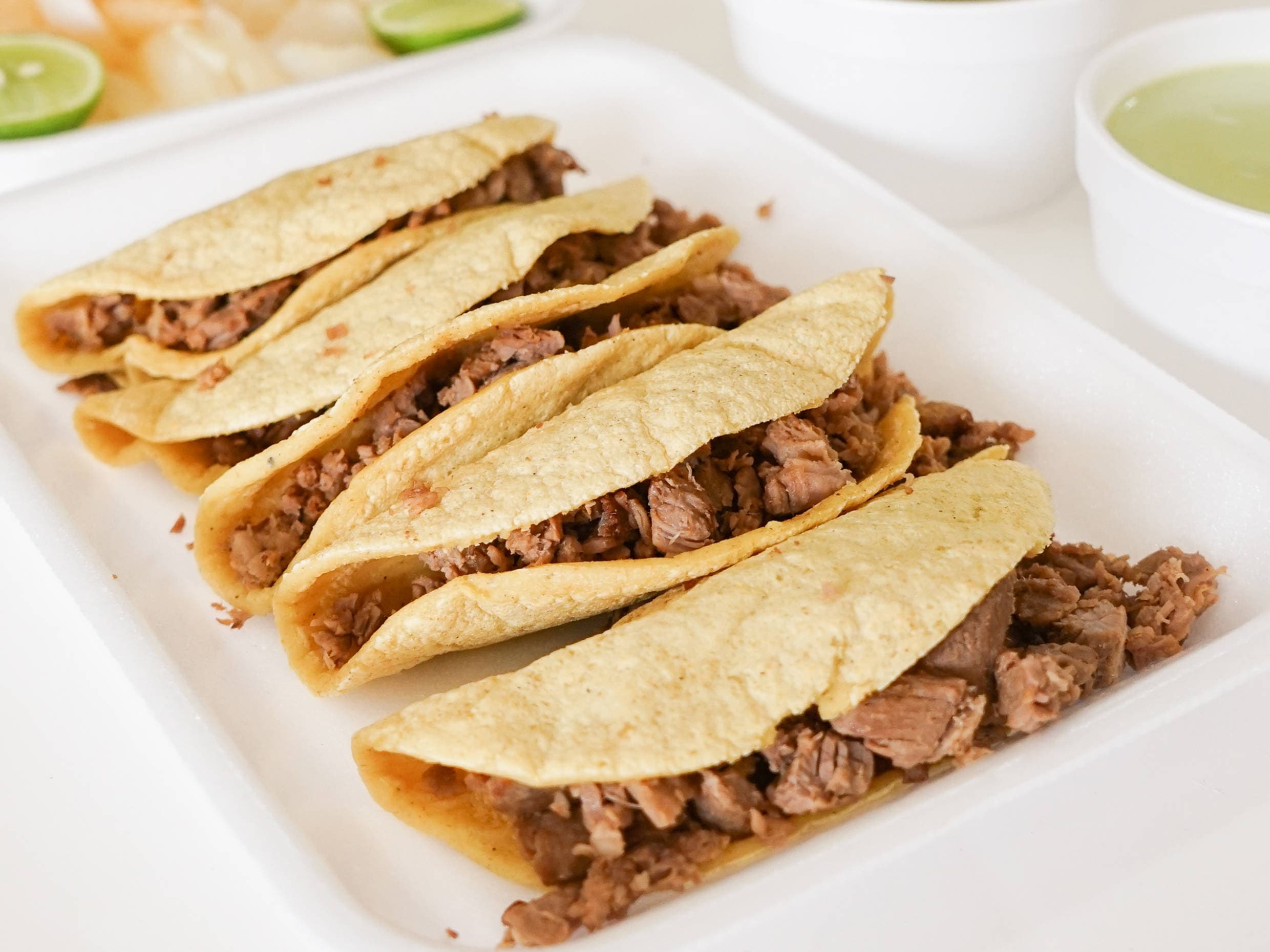 Tacos de Carne Asada en Maíz