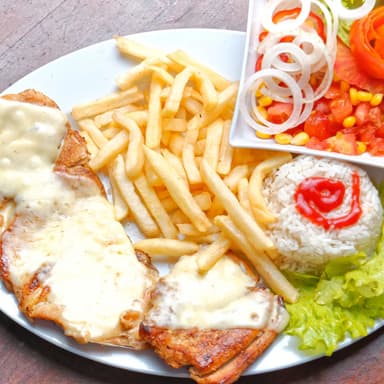 Pechuga a la plancha gratinada