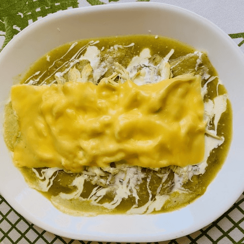 Enchiladas Verdes con Pollo