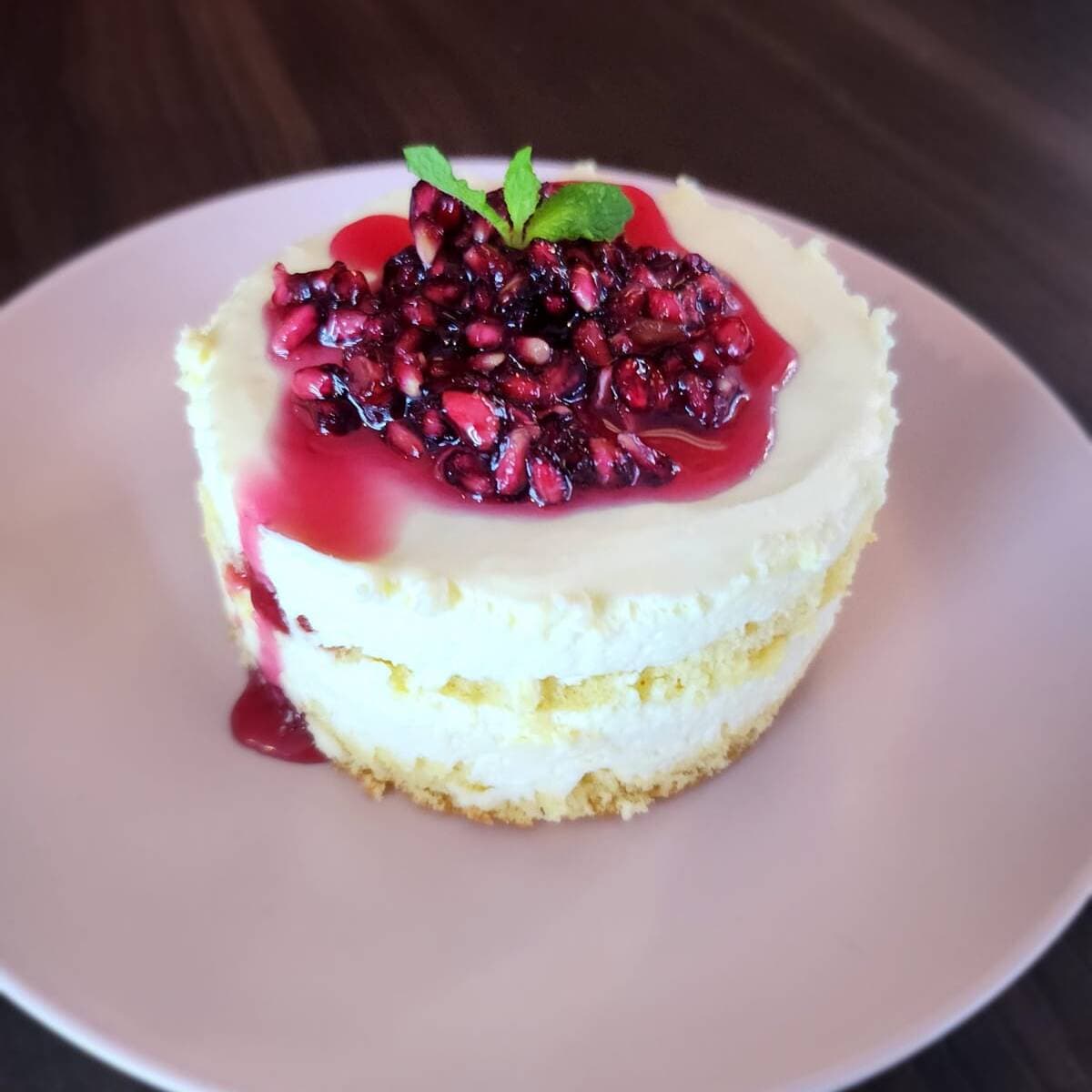 Cheesecake de Granada Caramelizada
