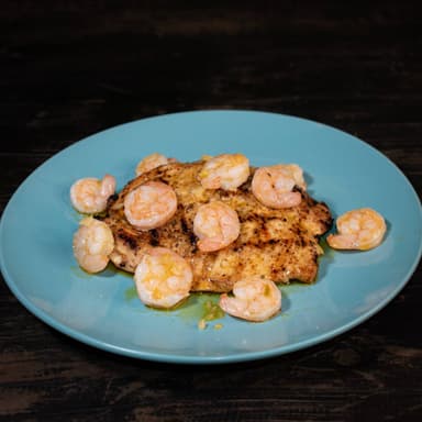 Filete Pollo con Camarones