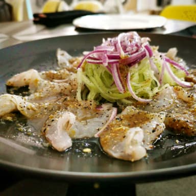 Aguachile en Salsa Verde