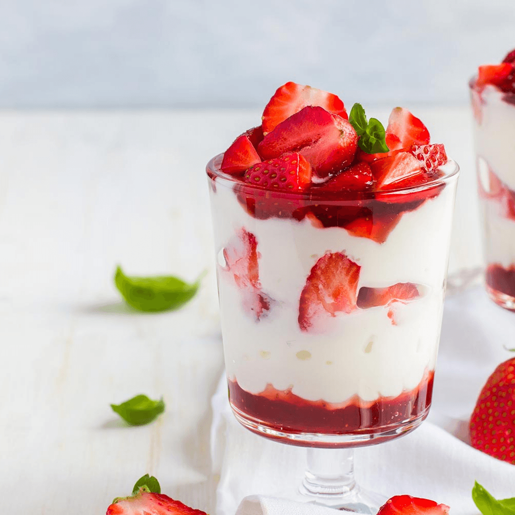 FRESAS CON CREMA MD.