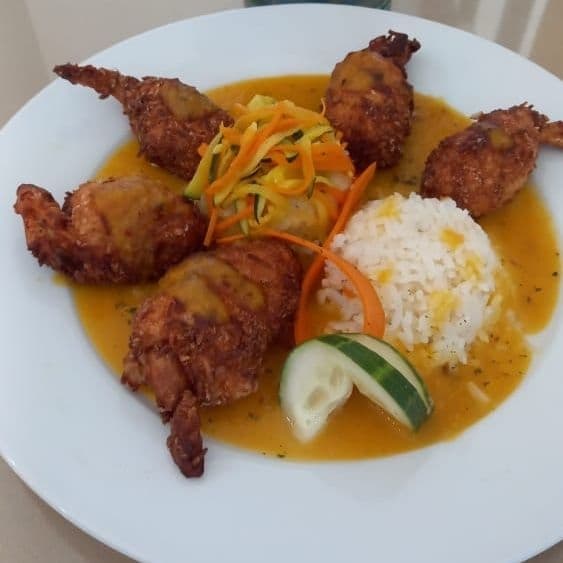 Camarones al coco