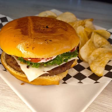 Hamburguesa Clasica + Soda Mora Azul