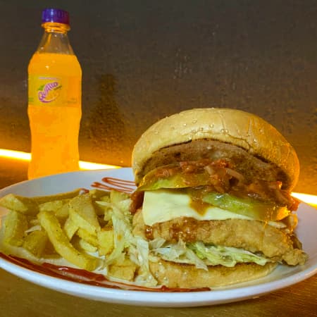 Hamburguesa Pollo Apanado