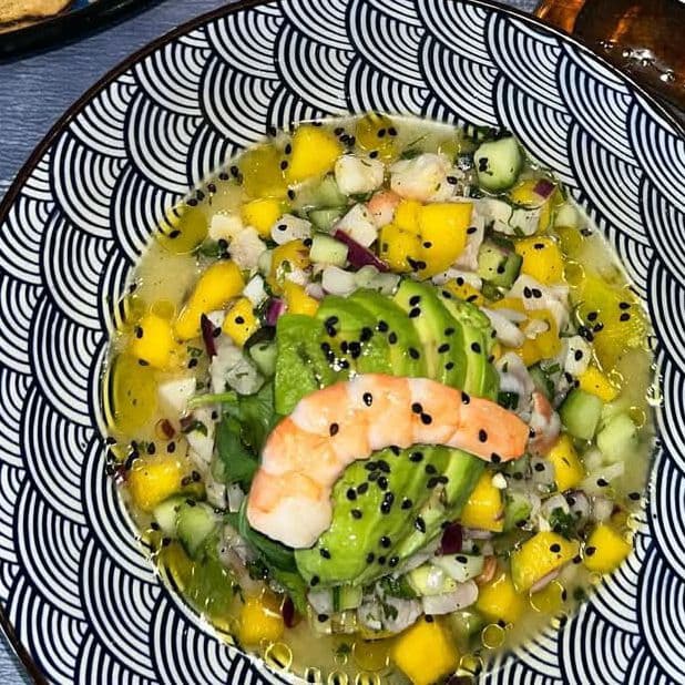 Ceviche mango/maracuyá