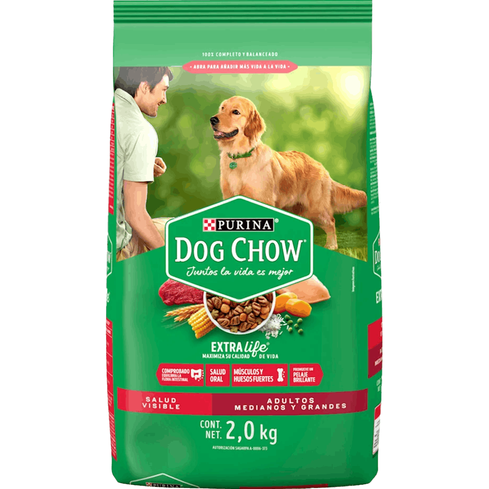 Dog Chow 2kg Adultos Raza GDE