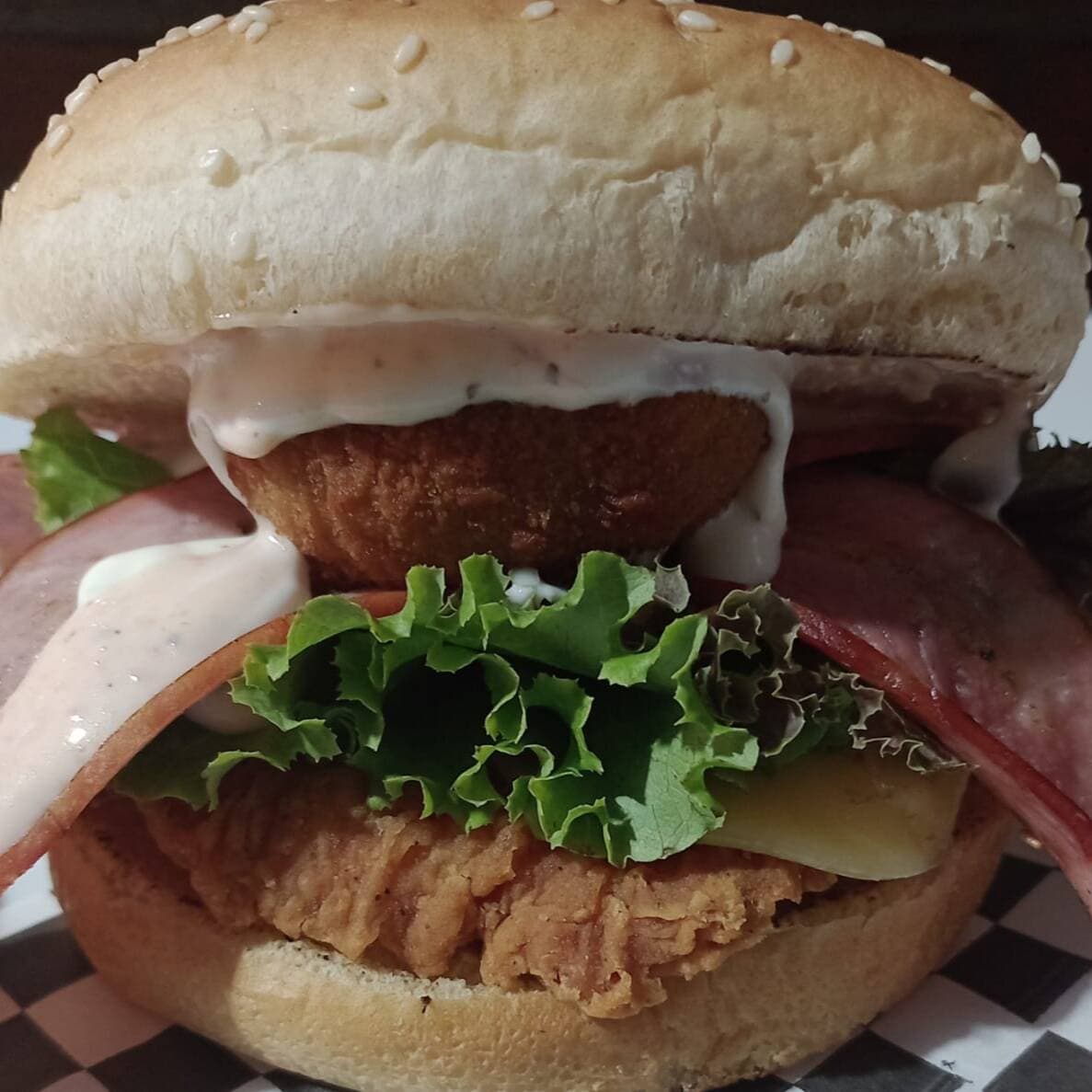 Hamburguesa Pollo Crispy Diablo