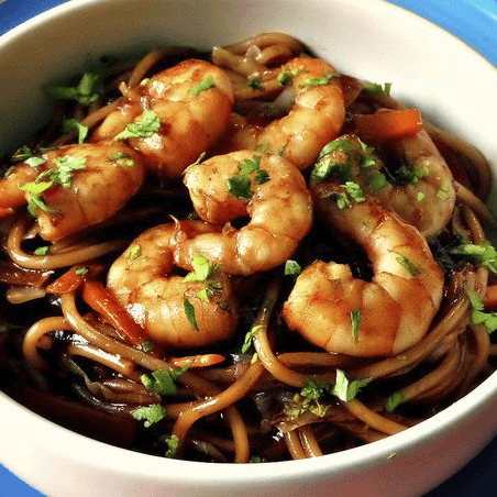Chow Mein de Camarón