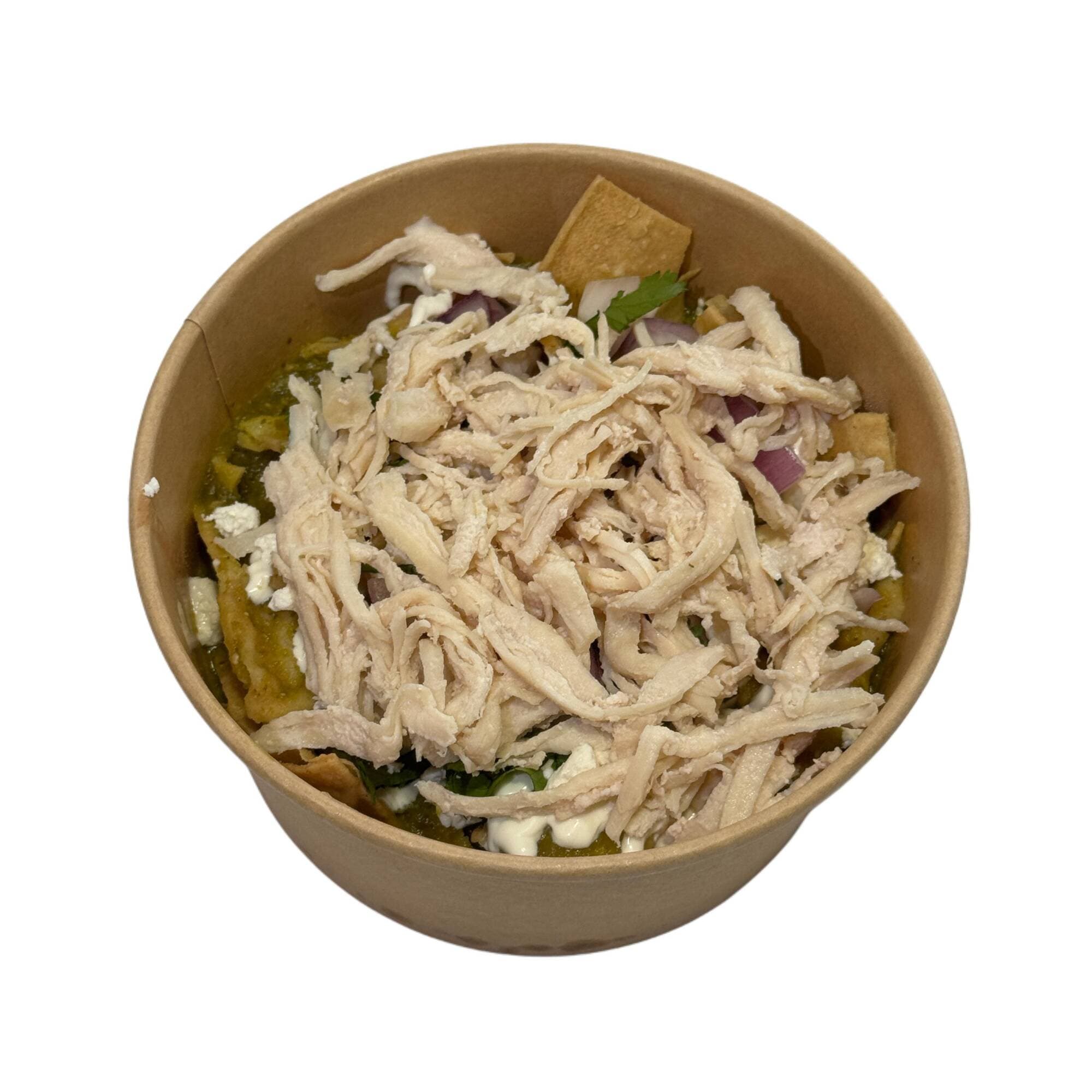 Chilaquiles verdes con pollo