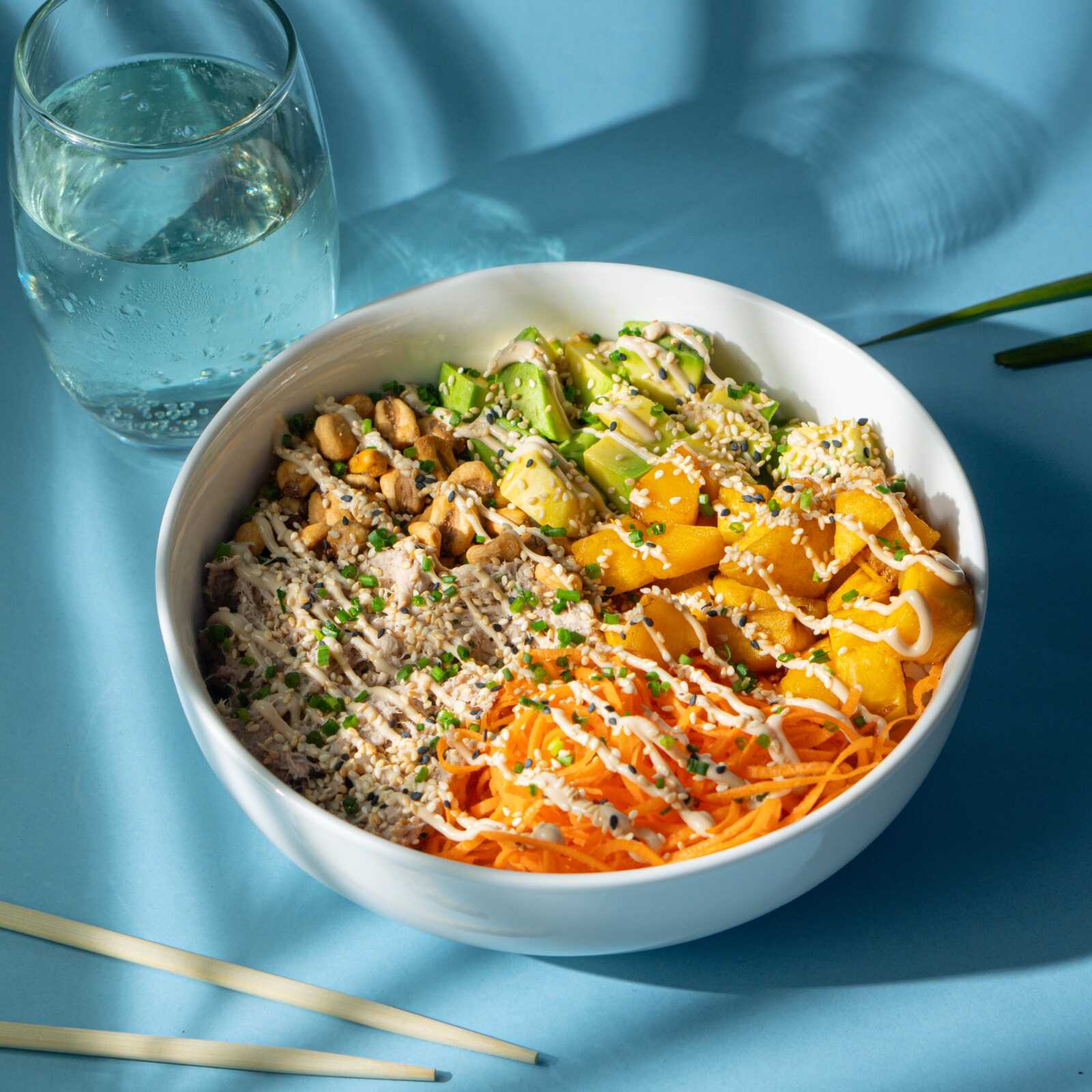 Combo Poke Atún Tropical