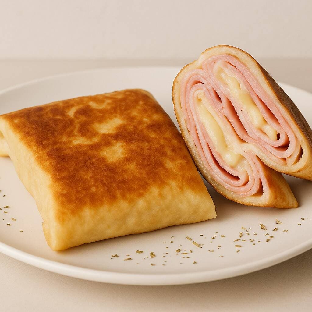 Quesadillas rellenas de jamon y queso