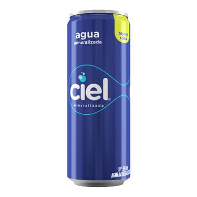 Agua mineral lata