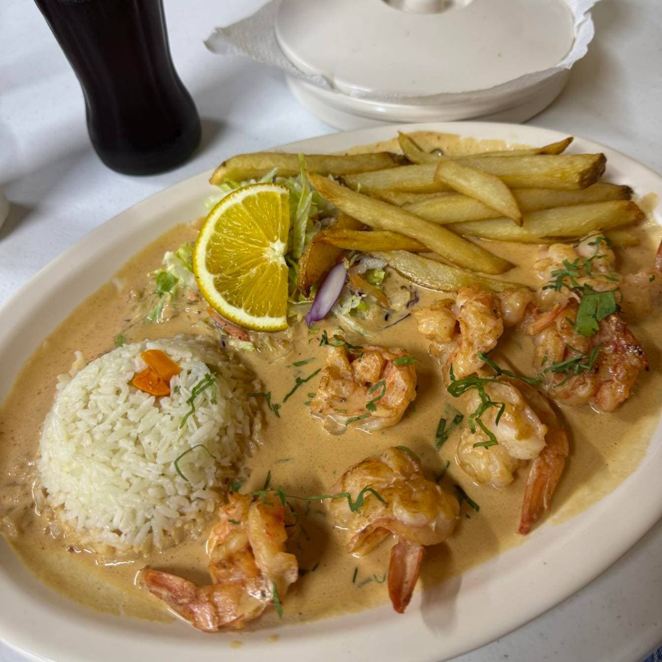 Camarones a la Crema de Chipotle