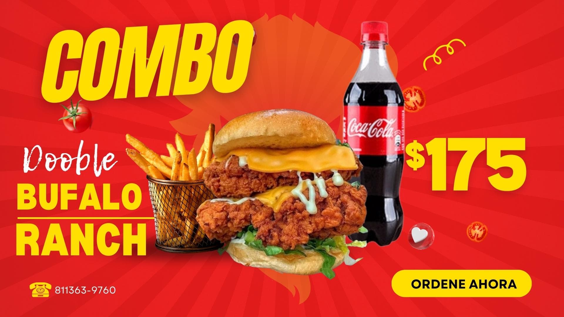 Combo Doble Buffalo Ranch