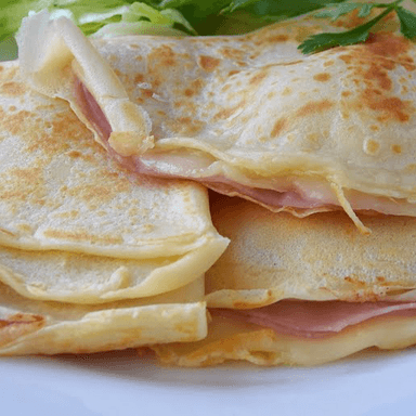 Crepas de Jamón y Queso 3 pzas