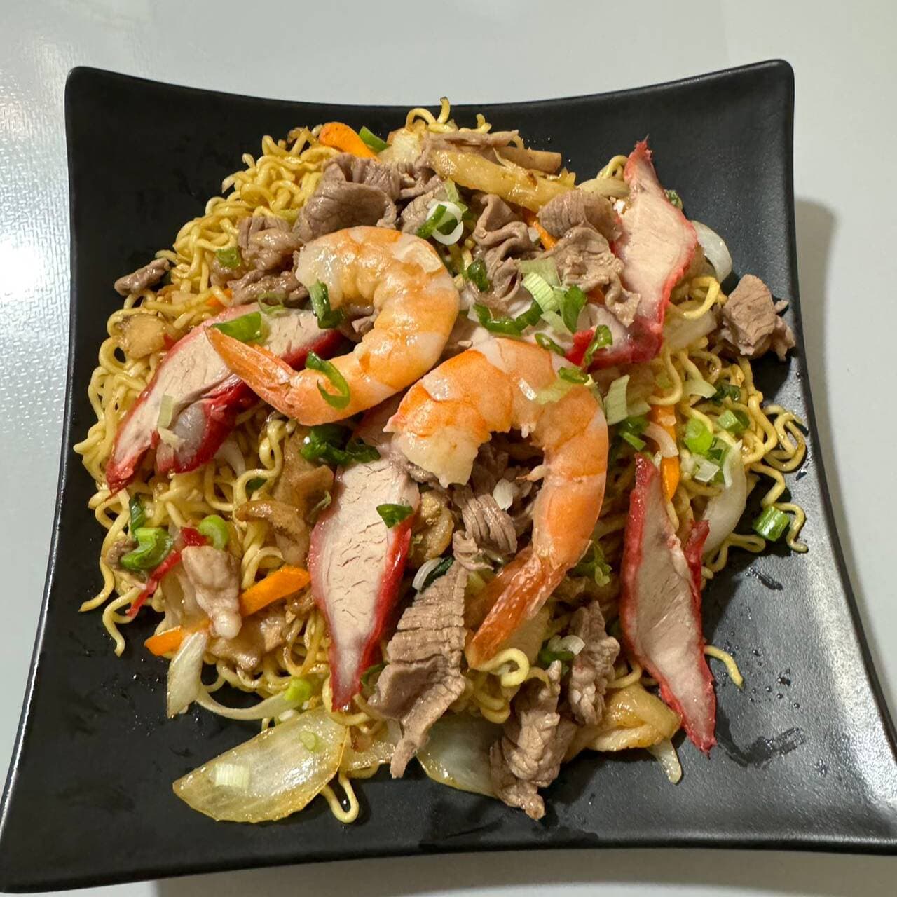 Ramen con Camarón frito