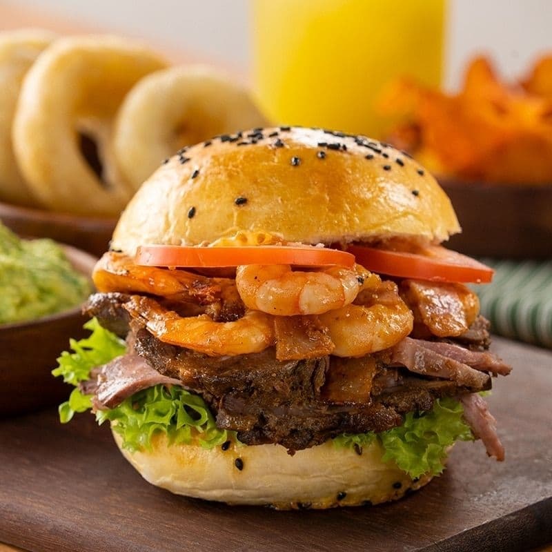 Hamburguesa Mar y Tierra grande