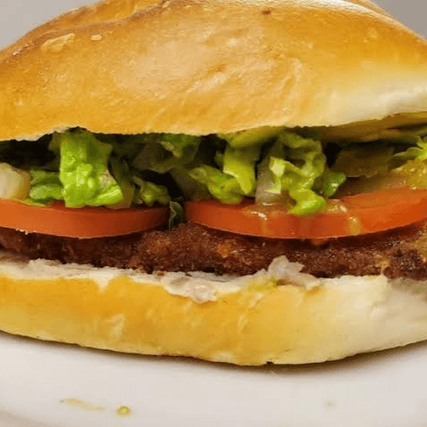 Torta de pan telera de milanesa de puerco