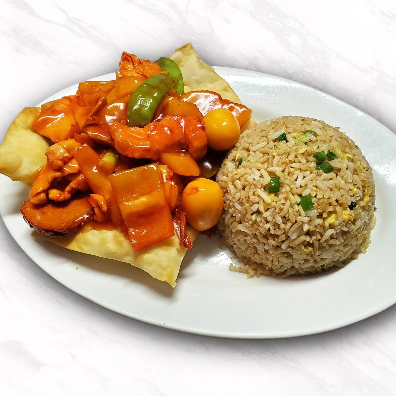 Kam Lum Wantán y Arroz Chaufa
