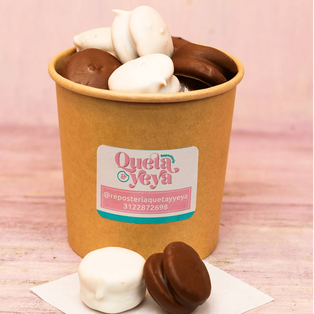Bowl Mini Alfajores Cubiertos de Chocolate
