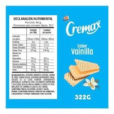 galletas cremax de vainilla
