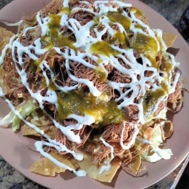 totopos de barbacoa chicos