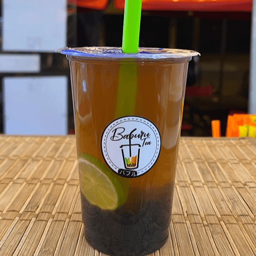 Bubble Tea Emoliente + 4 Siu Mai