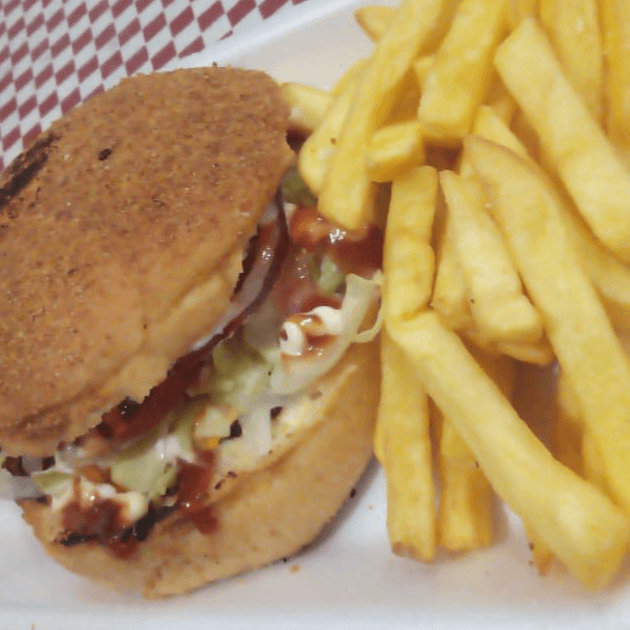 Hamburguesa Grande + Papas