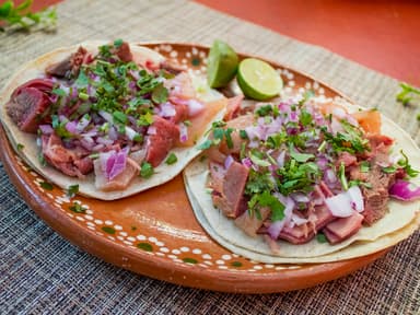 Taco blando con Carne