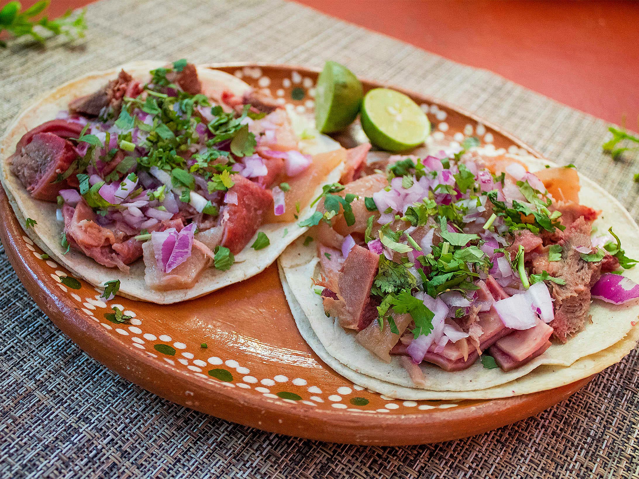 Taco blando con Carne