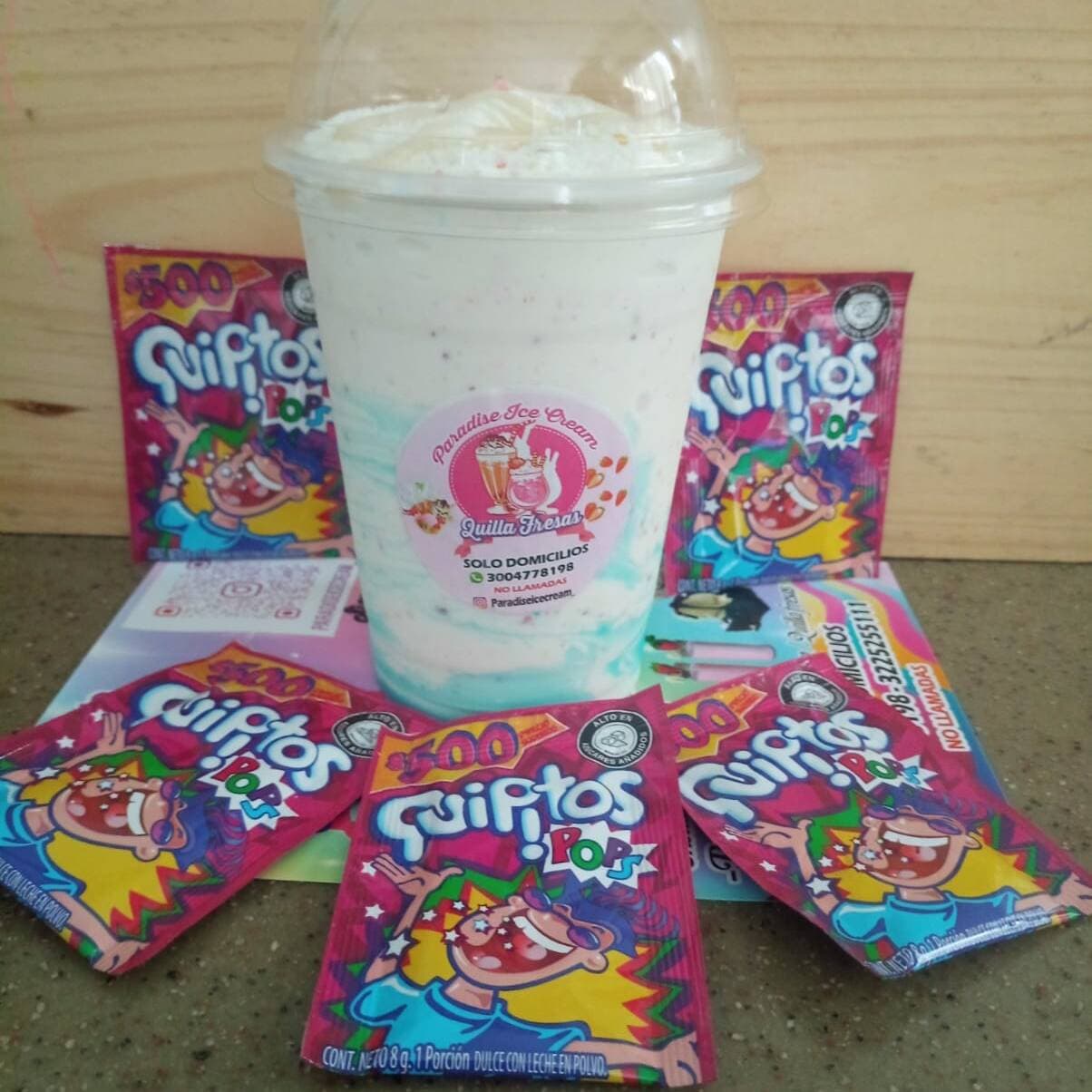 fresas con crema QUIPITOS 9 onzas
