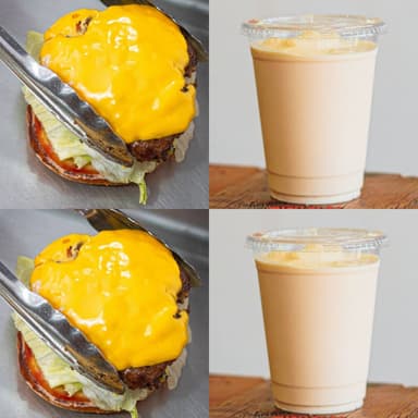 Hamburguesa Queso + Malteada