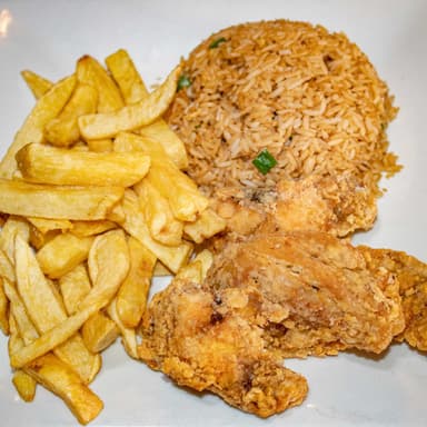 Alitas con Papas Fritas Menú