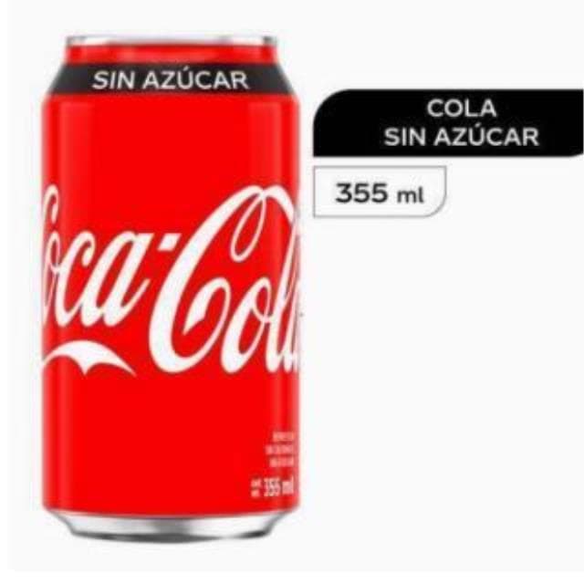 COCA COLA SIN AZUCAR LATA