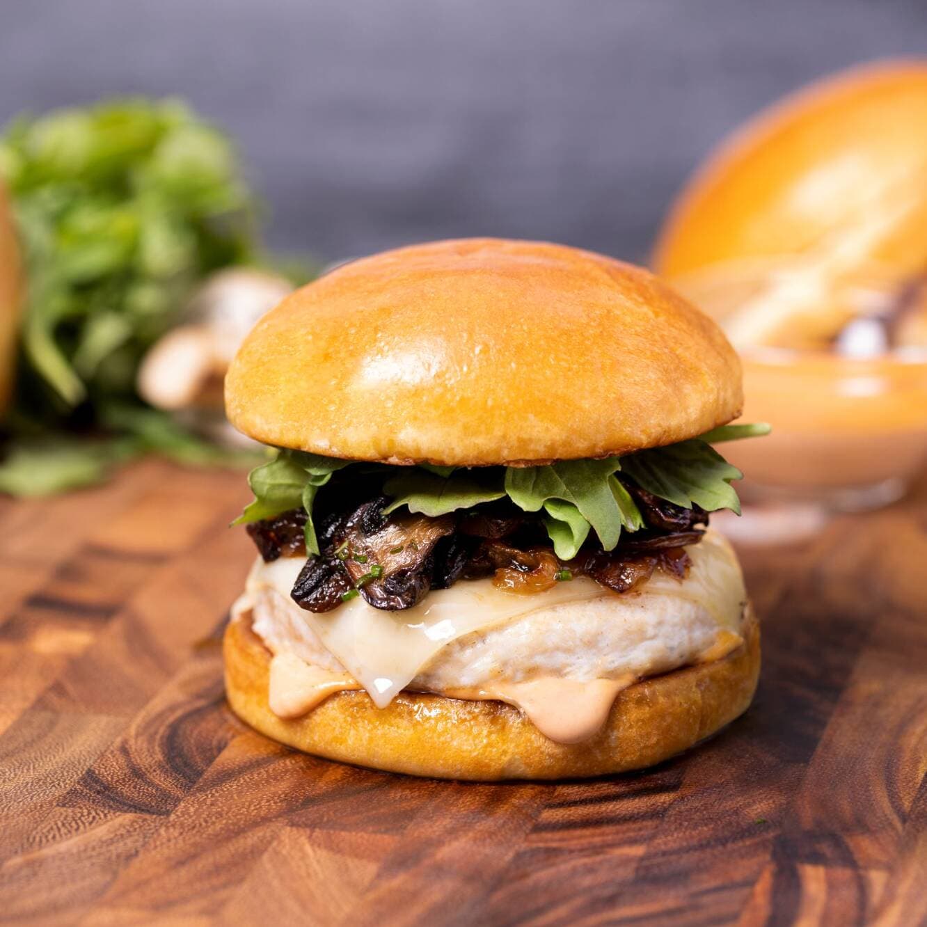 Portobello Chiken Burger