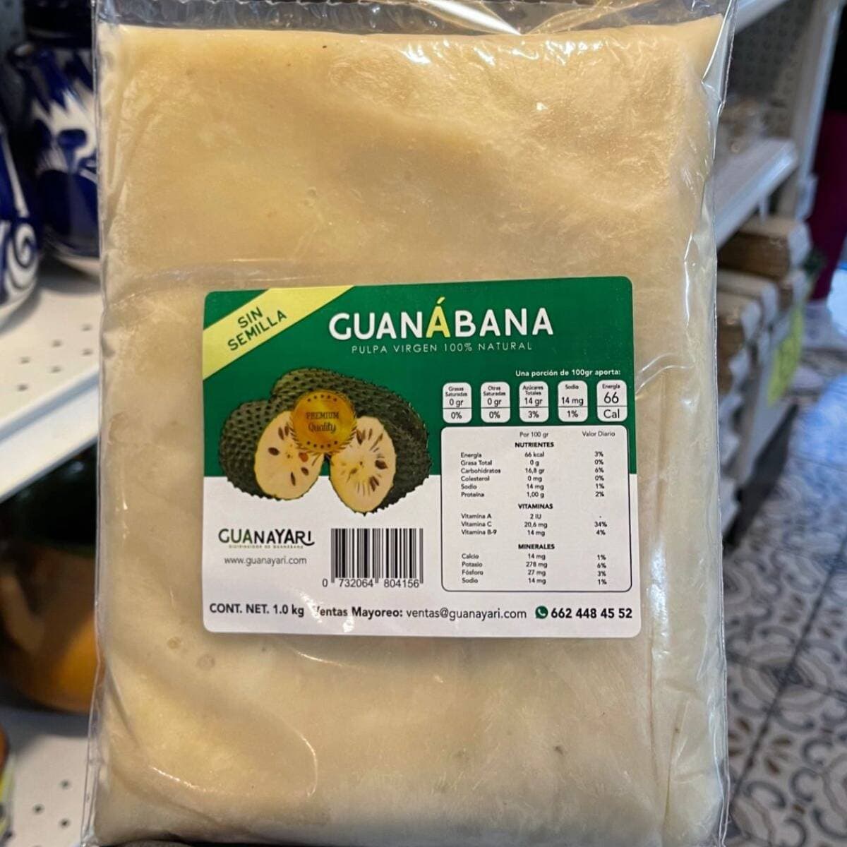 Guanábana Sin Semilla 1kg Guanayari