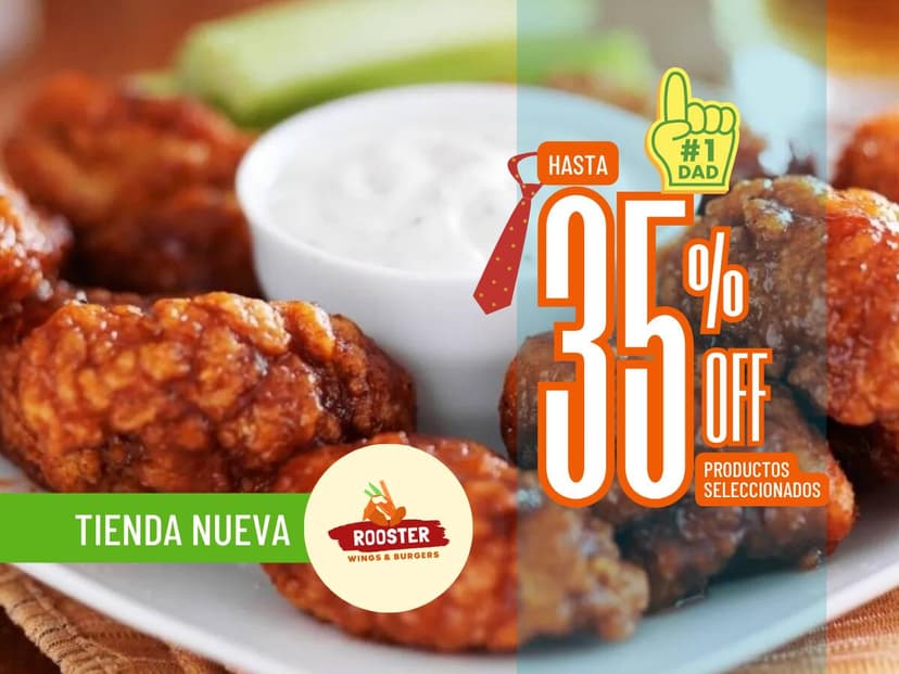 ROOSTER (Wings, Burgers & Mas)