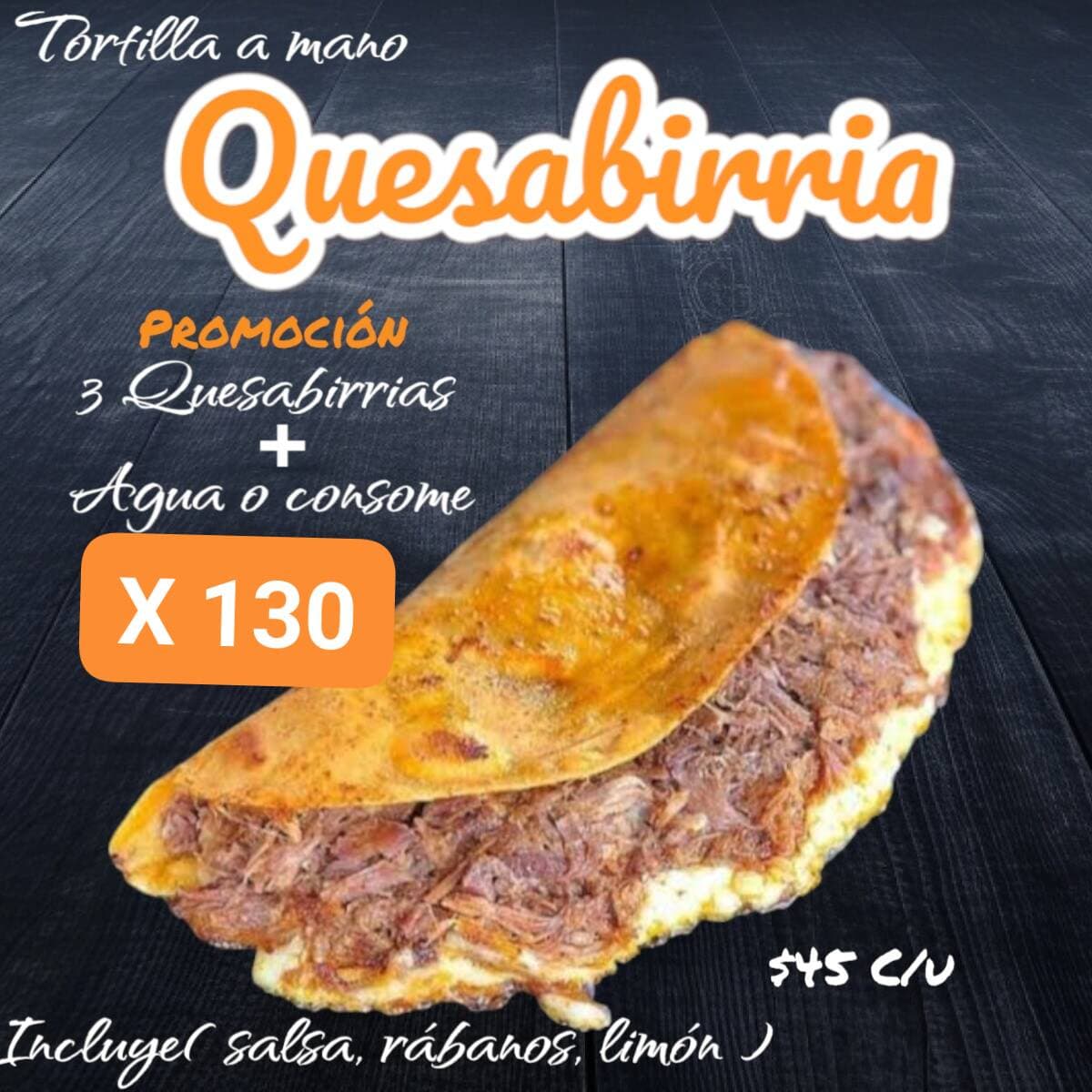 Quesabirria 3x130