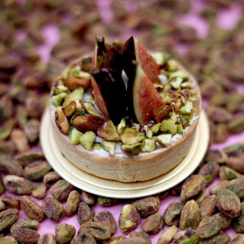 Tarta de higo y pistache