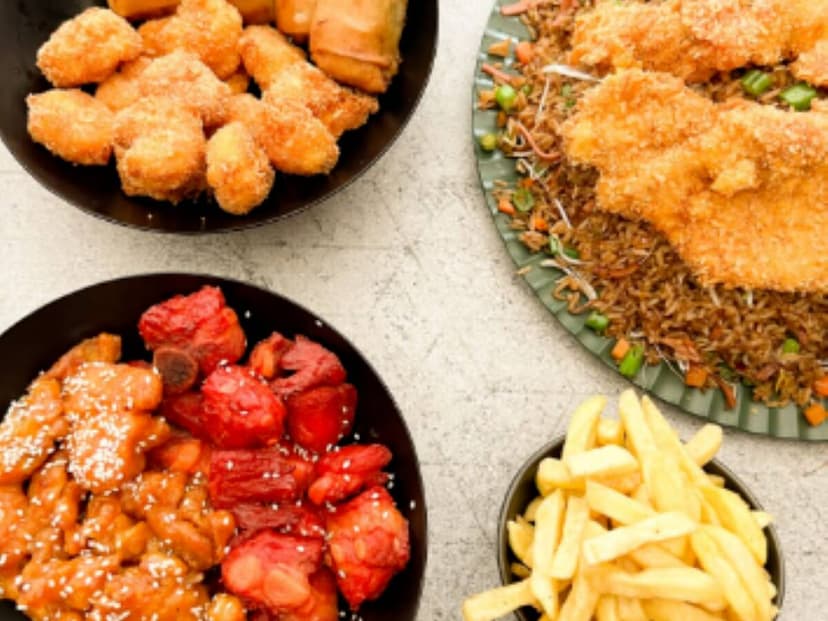 Arroz Wok y Costilla