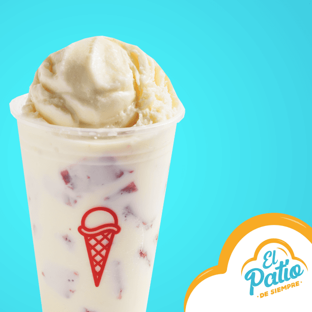 Fresas con Crema y Nieve