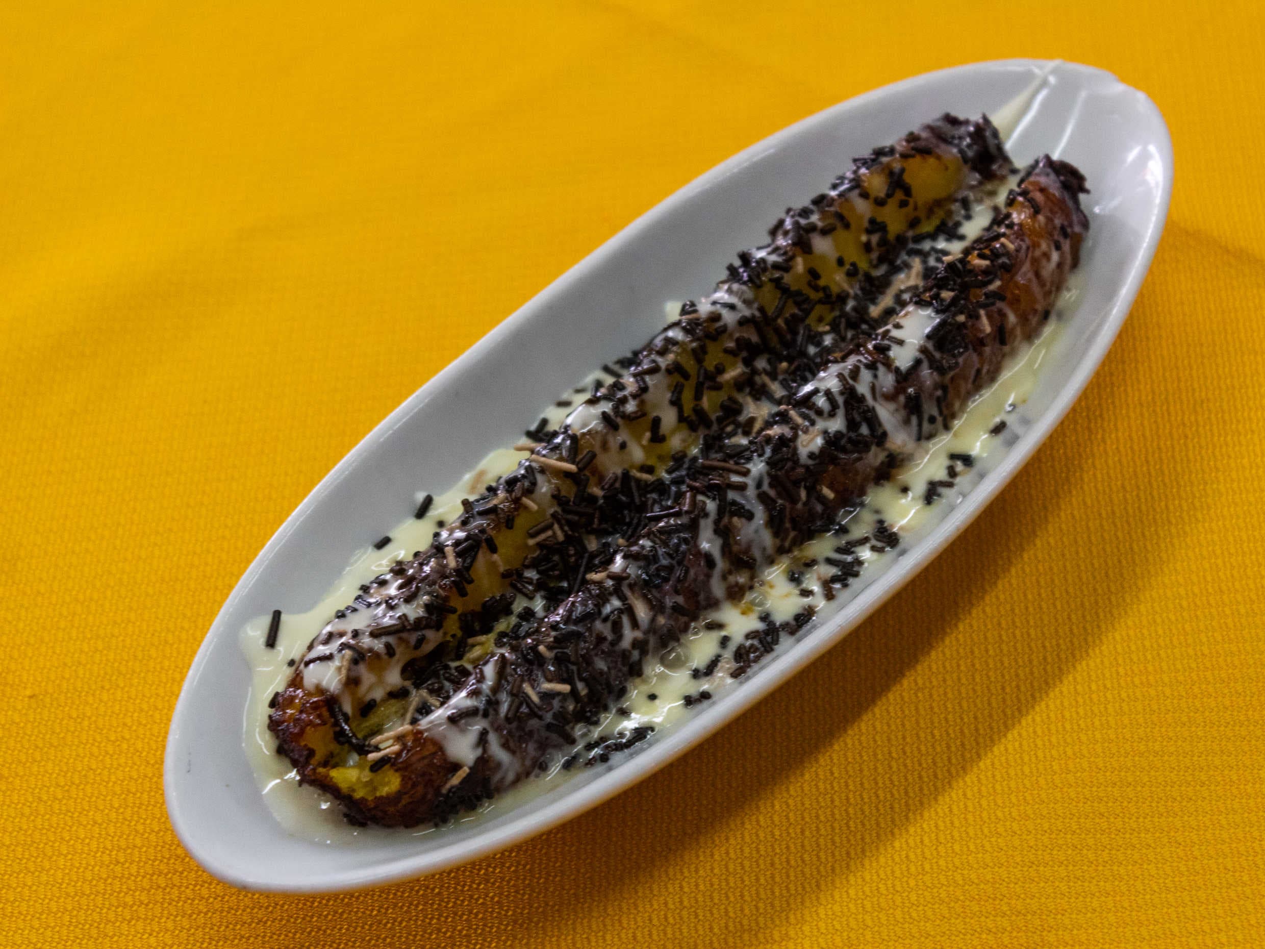 Plátanos Fritos con Crema