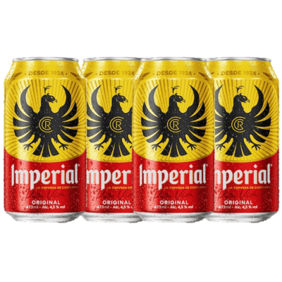 4 CERVEZAS IMPERIAL 473 ML LATA