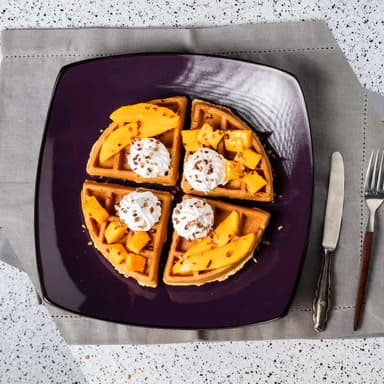 Waffle de 2 Ingredientes