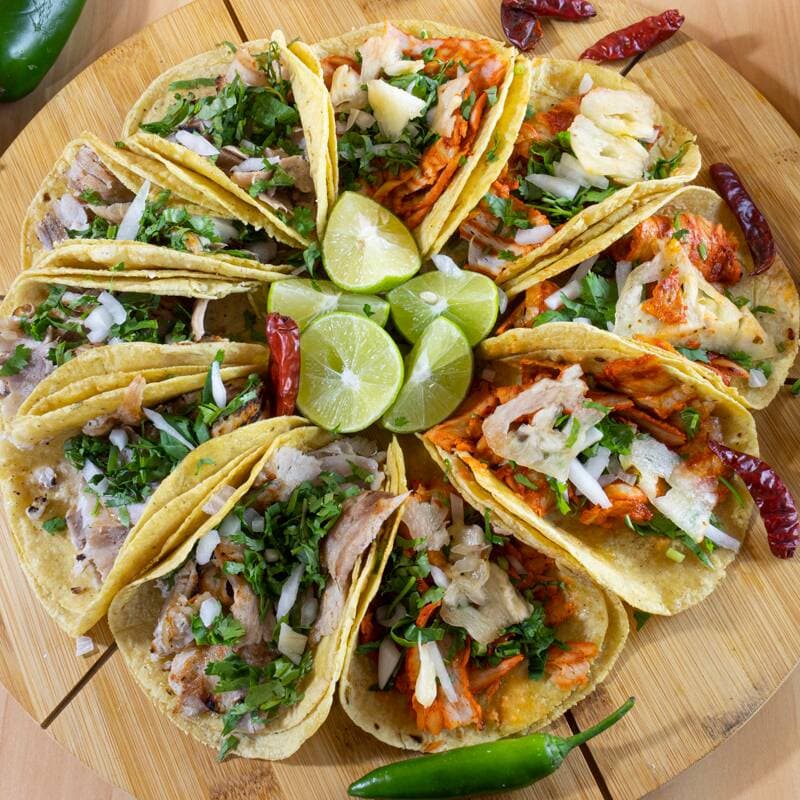 11 x Tacos de Pastor o Carne Árabe (2x1)