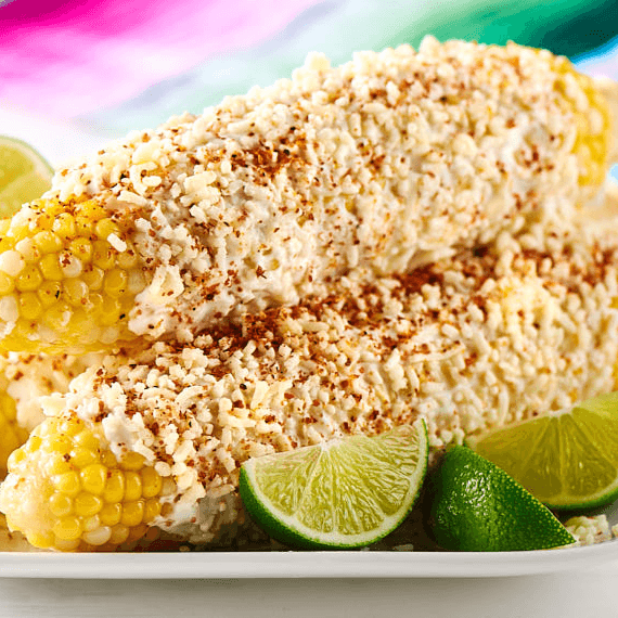 Elote Entero Tradicional con Queso